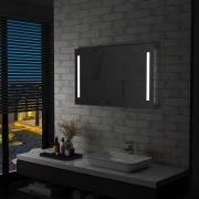 vidaXL Badrumsspegel LED 100x60 cm