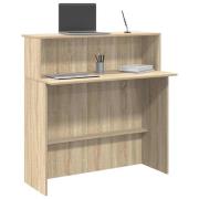 vidaXL Receptionsdisk Sonoma Ek 100x50x103,5 cm konstruerat trä