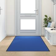 vidaXL Tofflormatta Tvättbar Blå 120x250 cm