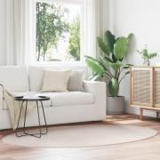 vidaXL Matta "HUARTE" Sand 120x170 cm Oval