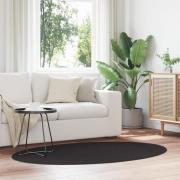 vidaXL Matta "HUARTE" Svart 100x200 cm Oval