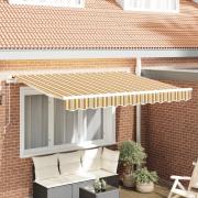 vidaXL Ersättningsväv till markis för 3x2 m ram Multicolor Randig