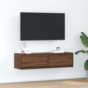 vidaXL TV-bänk brun ek 100x31x25,5 cm konstruerat trä
