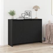 vidaXL Sideboard svart ek 102x33x75 cm konstruerat trä
