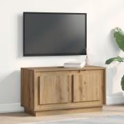 vidaXL TV-bänk artisan ek 80x35x45 cm konstruerat trä
