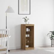 vidaXL Sideboard med LED-belysning i hantverksbok 41x37x100 cm