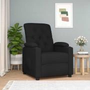 vidaXL Reclinerfåtölj svart tyg