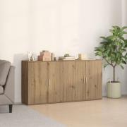 vidaXL Sideboards 2 pcs Artisan Ek 79x38x80 cm Konstruerat trä