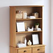 vidaXL Hutch 'ASKIM'91x30x104 cm Massivt Trä Lund