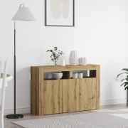 vidaXL Sideboard Artisan Oak Konstruerat Trä 116 x 30 x 75 cm Sideboar...