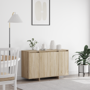 vidaXL Sonoma Ek Sideboard Sonoma ek Konstruerat trä 120 x 41 x 75 cm