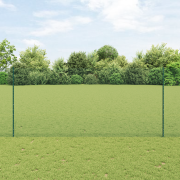 vidaXL Svetsat Trådgärde med 11 U-postar Grön 1.4x25 m Stål