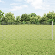 vidaXL Stängselstolpar 5 st U-kanal 80 cm Galvaniserat stål