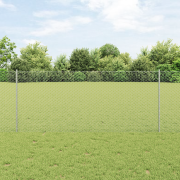 vidaXL Staket Stolpar 10 st U-Kanal 120 cm Galvaniserat Stål
