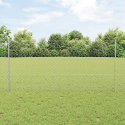 vidaXL Stängselstolpar 22 st U-Kanal 120 cm Galvaniserat Stål