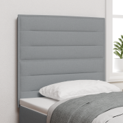 vidaXL Sänggavel Linjer Design Ljusgrå 80 cm Tyg