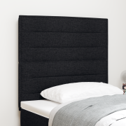 vidaXL Sänggavel Linjer Design Svart 100 cm Tyg