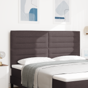 vidaXL Sänggavel Linjedesign Mörkbrun 180 cm Tyg