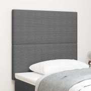 vidaXL Sänggavel Enkel Design Ljusgrå 90 cm Manchestertyg