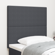 vidaXL Sänggavel Enkel Design Mörkgrå 100 cm Sammet