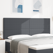 vidaXL Sänggavel Enkel Design Mörkgrå 200 cm Sammet