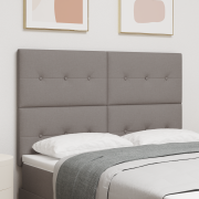 vidaXL Sänggavel Med Knappar Taupe 140 cm Tyg
