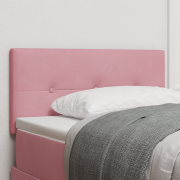vidaXL LED Sänggavel med knappar rosa 100 cm sammet