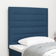 vidaXL LED Huvudgavel Linjer Design Blå 80 cm Tyg