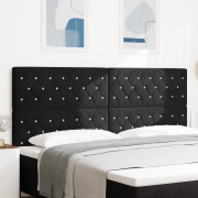 vidaXL LED Sänggavel Svart 100 cm Sammet
