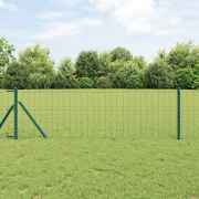 vidaXL Euro Fence med 7 inlägg 0.6x10 m Galvaniserat stål Grön