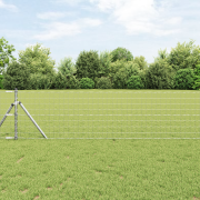 vidaXL Euro Fence med 13 Stöd 0.6x50 m Galvaniserat Stål
