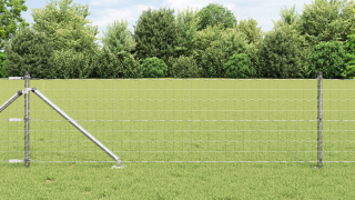 vidaXL Euro Stängsel med 13 Spikposter 0.6x50 m Galvaniserat Stål