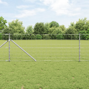 vidaXL Fältstaket 0.8x25 m Galvaniserat Stål