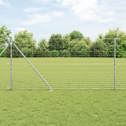 vidaXL Fältstängsel 1,2x25 m Galvaniserat stål