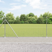 vidaXL Fältstängsel 1.2x50 m Galvaniserat stål