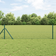 vidaXL Hexagon stängsel Grön 0.6x50 m Stål