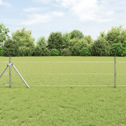 vidaXL Hexagonstaket 0.6x25 m Galvaniserat stål
