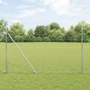 vidaXL Staket Set Set av 2 Galvaniserat stål 25 x 1.5 m Hållbar