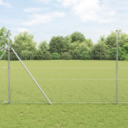 vidaXL Hexagon avskiljare 1,5x50 m Galvaniserad stål