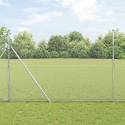 vidaXL Hexagon Inhägnad 1.6x50 m Galvaniserad Stål