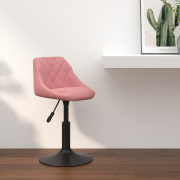 vidaXL Barstol Rosa 46x44x(62,5-77,5) cm Sammet
