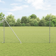 vidaXL Hexagon Stängsel 1.5x50 m Galvaniserat Stål