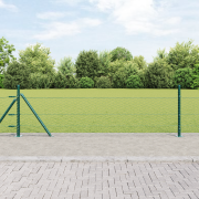 vidaXL Hexagon staket Grön 0.4x50 m Stål