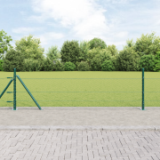 vidaXL Hexagonstaket Grön 0,4x100 m Stål