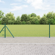 vidaXL Hexagon Staket Grön 0.6x100 m Stål