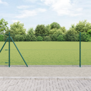 vidaXL Hexagonstaket Grön 1x100 m Stål