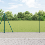 vidaXL Hexagonstaket Grön 1.2x100 m Stål