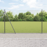 vidaXL Hexagon Staket Grå 1.6x50 m Stål