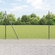 vidaXL Hexagon Stängsel Grå 1.6x100 m Stål