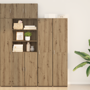 vidaXL Högskåp Artisan Ek 40x42.5x185 cm Konstruerat trä